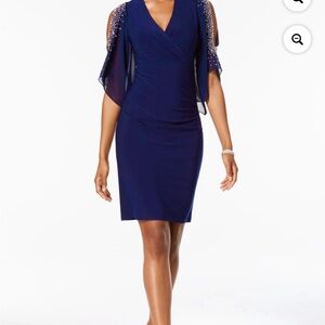 MSK Dark navy blue dress Sz M